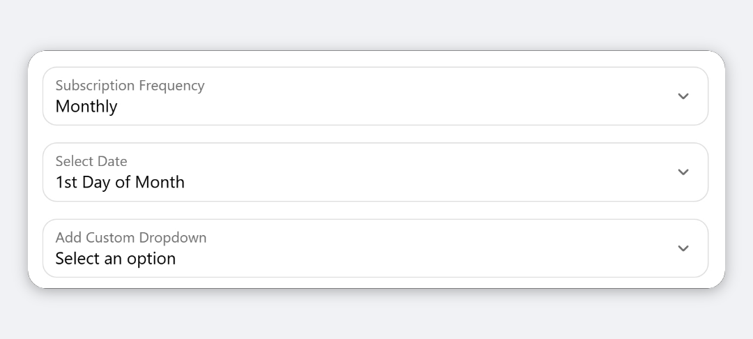 Dependency Dropdown block preview