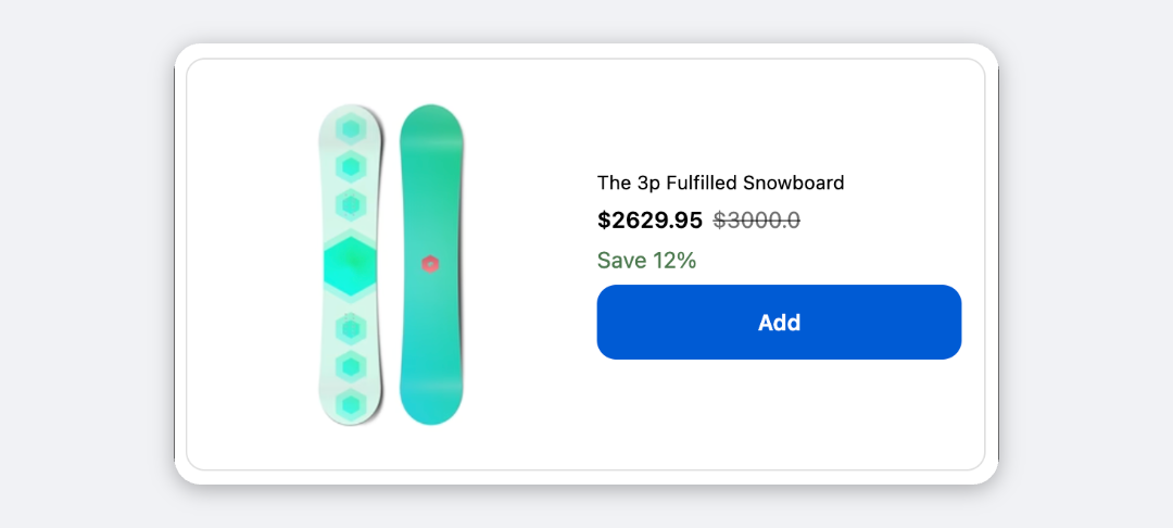 Featured Upsell block preview