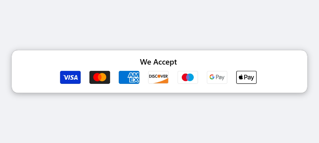 Payment Icon block preview