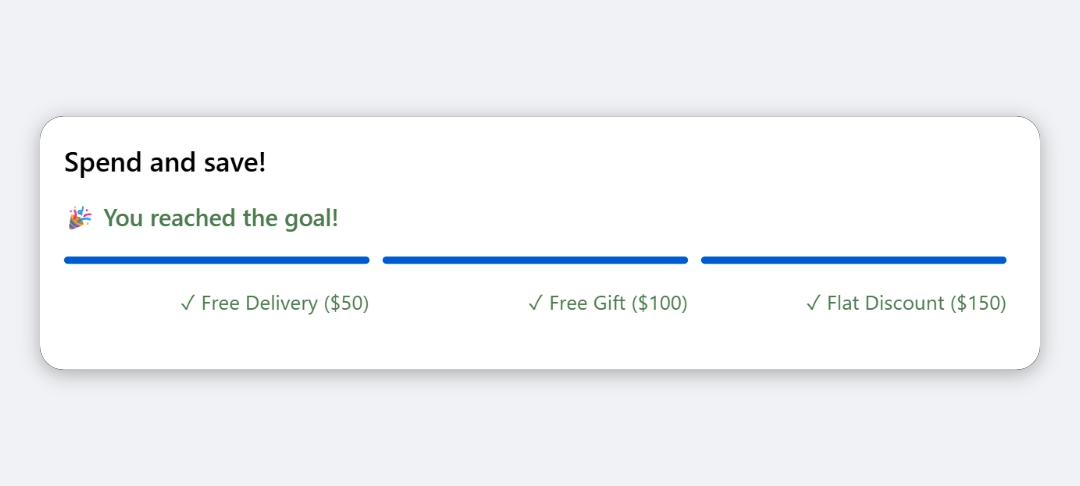 Progress Bar block preview