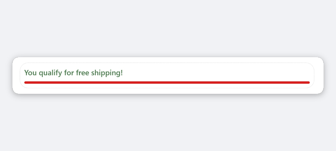 Shipping Progress Bar block preview